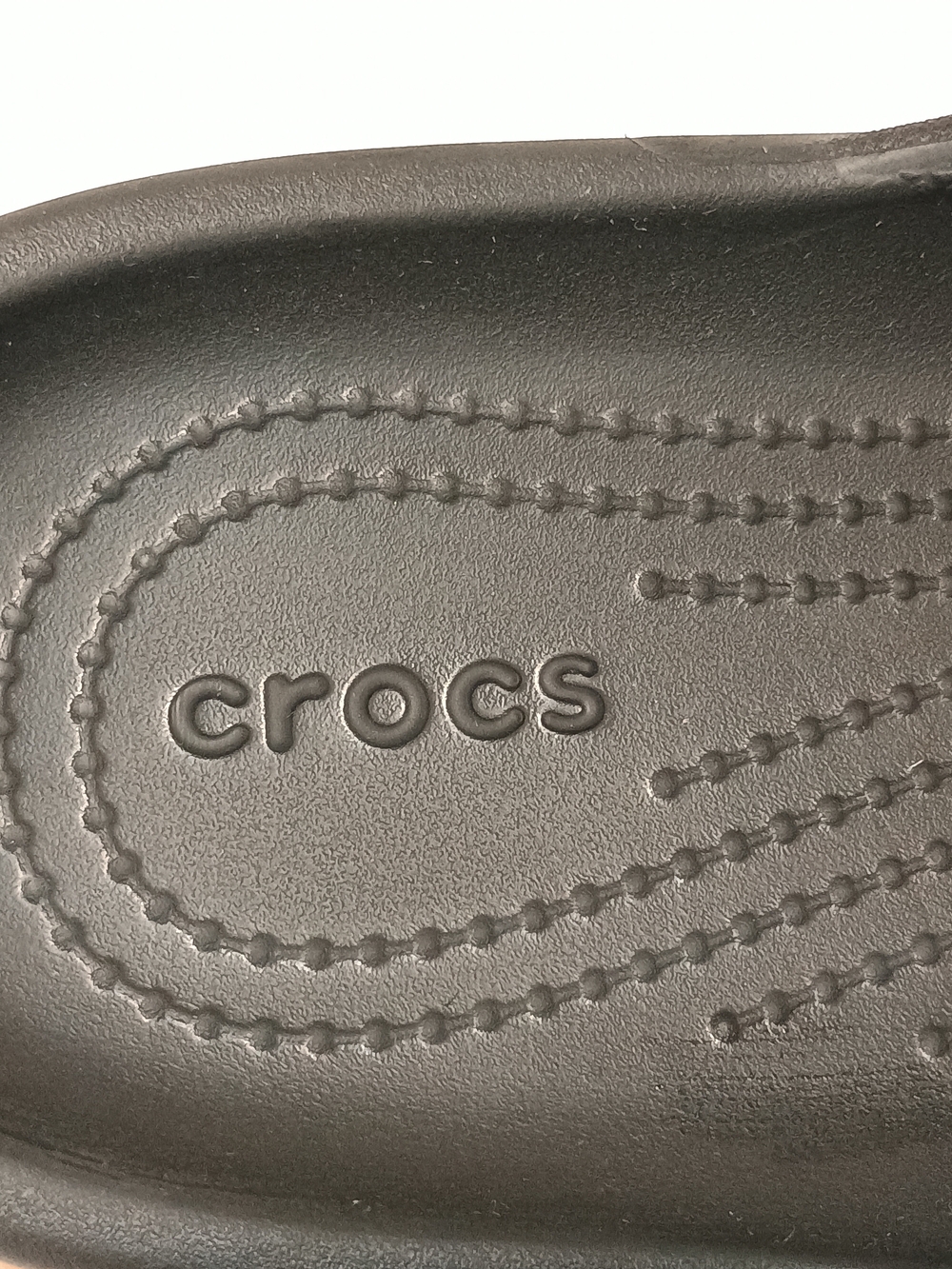 Crocs Black Cross Strap Comfort Slide Sandals Size 10 Women’s - Picture 5 of 5